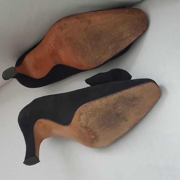 Matignon women shoes black suede size 8 1/2 - Picture 6 of 9